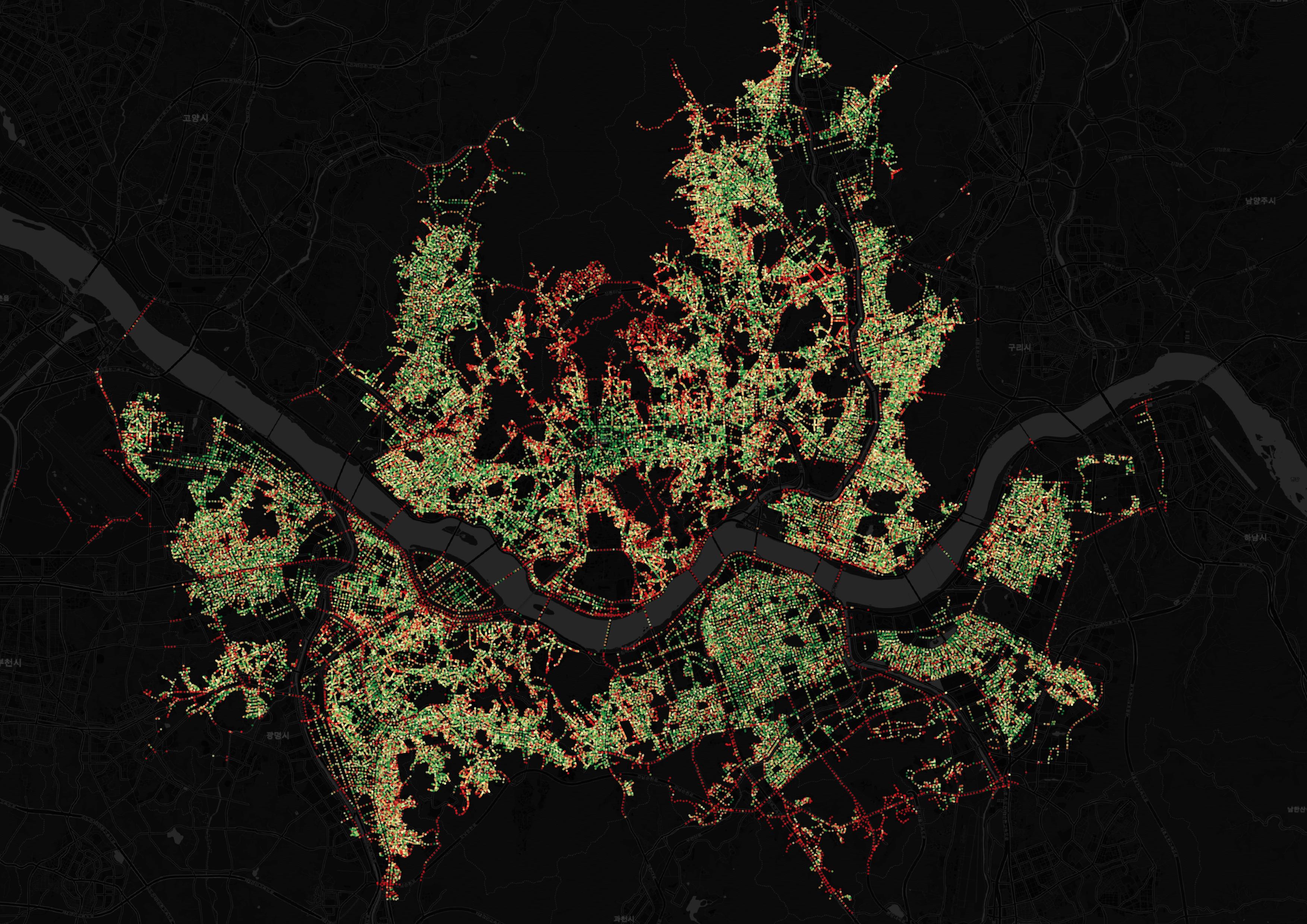 Urban network visualization 1